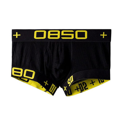 Daily wear|Gym sessions|Holiday parties|Pride events|Night gatherings|Breathable|Butt-lift design|Comfort|Proper support|Stylish appearance|Festive mood|Men's trunks|Low-rise underwear|Solid color trunks|Sexy trunks|Black|Front view2