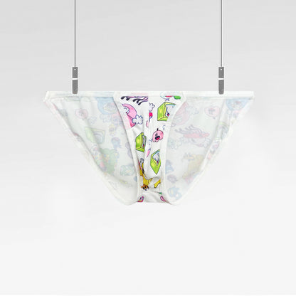 PUMP! | Summer Graffiti Clear Waist Briefs