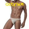 ADANNU Classic Solid Color Jockstrap men's breathable design jockstrap in light Gray, front view