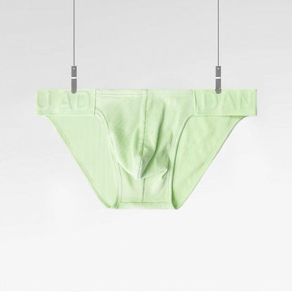 ADANNU Extreme Challenger Briefs men's comfort fit briefs in green, front view