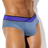 ADANNU Mist Foray Briefs men's comfort fit briefs in blue, left side view