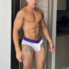 ADANNU Mist Foray Briefs men's comfort fit briefs in white, front view