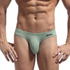 JOCKMAIL Big Boy Bulge Pouch Briefs men's breathable design briefs in army green, front view