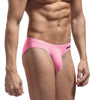 JOCKMAIL Big Boy Bulge Pouch Briefs men's breathable design briefs in pink, left side view