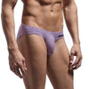 JOCKMAIL Big Boy Bulge Pouch Briefs men's breathable design briefs in purple, left side view