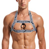 JOCKMAIL Bondage Harness with a comfort fit in White, front view
