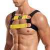 JOCKMAIL Dynamic Elastic Harness with a comfort fit in Yellow, front view