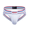 JOCKMAIL Dynamic Mesh Jockstrap men's breathable design jockstrap in White, 3D front view
