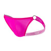 JOCKMAIL Heatwave Sheer Ring Jockstrap men's breathable design jockstrap in Rose Red, left side view