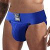JOCKMAIL Jockstrap with Detachable Pouch men's comfort fit jockstrap in Blue, detail view