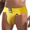 JOCKMAIL Jockstrap with Detachable Pouch men's comfort fit jockstrap in Yellow, detail view