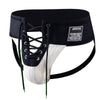 JOCKMAIL Lace-Up Jockstrap men's comfort fit jockstrap in White, 3D left side view