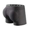JOCKMAIL Mesh Boxers with Sponge Padding men's breathable underwear in grey, 3D back view
