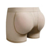 JOCKMAIL Mesh Boxers with Sponge Padding men's breathable underwear in khaki, 3D back view