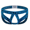 JOCKMAIL Mobius Ring Jockstrap men's comfort fit jockstrap in Colorful Blue, front view