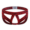 JOCKMAIL Mobius Ring Jockstrap men's comfort fit jockstrap in Red, front view