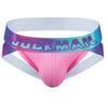 JOCKMAIL Neon Mesh Jockstrap men's breathable design jockstrap in Pink, 3D front view