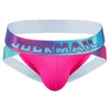 JOCKMAIL Neon Mesh Jockstrap men's breathable design jockstrap in Rose Red, 3D front view