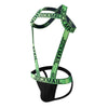JOCKMAIL One-Piece Jockstrap Bodysuit men's comfort fit jockstrap bodysuit in Green, 3D left side view