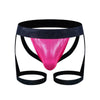 prince-wear Rose Red / M JOCKMAIL | Suspenders Double Jockstrap Men's Lingerie