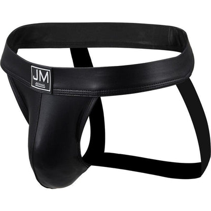JOCKMAIL Party Jockstrap men's comfort fit jockstrap in Black, 3D left side view