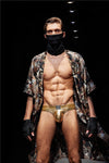 JOCKMAIL Party Thong men's comfort fit thong in Gold, front view