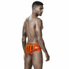 JOCKMAIL Power Hustle Briefs men's breathable design briefs in orange, back view