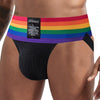 JOCKMAIL Rainbow Jockstrap men's breathable design jockstrap in Black, detail view