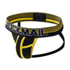 JOCKMAIL Ripple Mesh Jockstrap men's breathable design jockstrap in Yellow, left side view