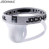 JOCKMAIL Smoky Hue Waistband Jockstrap men's stretchable jockstrap in White, 3D left side view