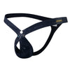 JOCKMAIL Snake Print Ring Thong men's comfort fit thong in Black, left side view