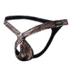 JOCKMAIL Snake Print Ring Thong men's comfort fit thong in Gold, left side view