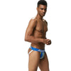 JOCKMAIL Speed Jockstrap men's butt-lift design jockstrap in Colorful Blue, right side view