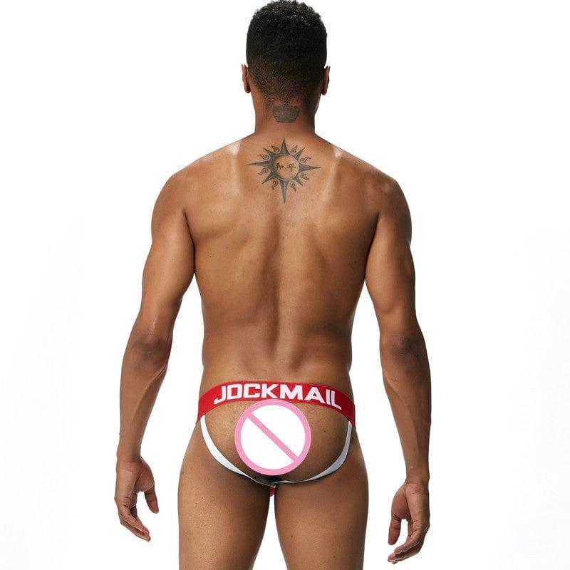 JOCKMAIL Speed Jockstrap men's butt-lift design jockstrap in Red, back view