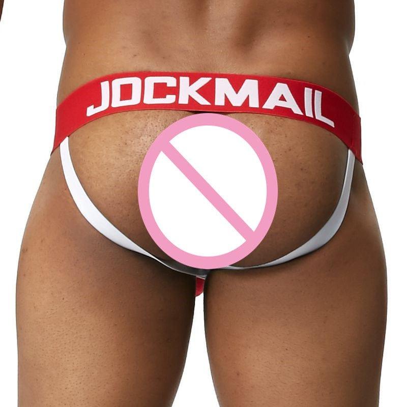 JOCKMAIL Speed Jockstrap men's butt-lift design jockstrap in Red, detail view