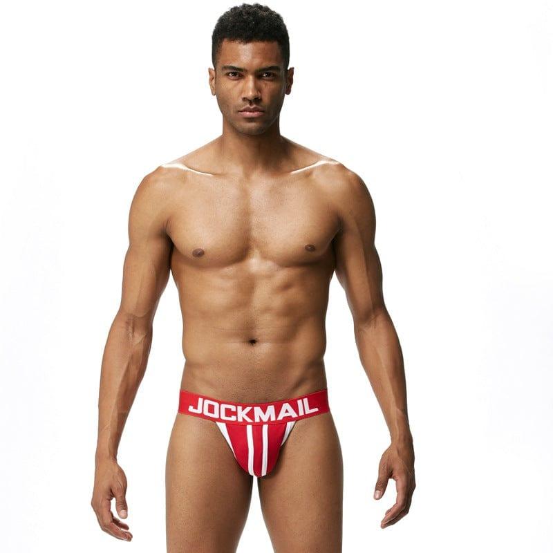 JOCKMAIL Speed Jockstrap men's butt-lift design jockstrap in Red, front view