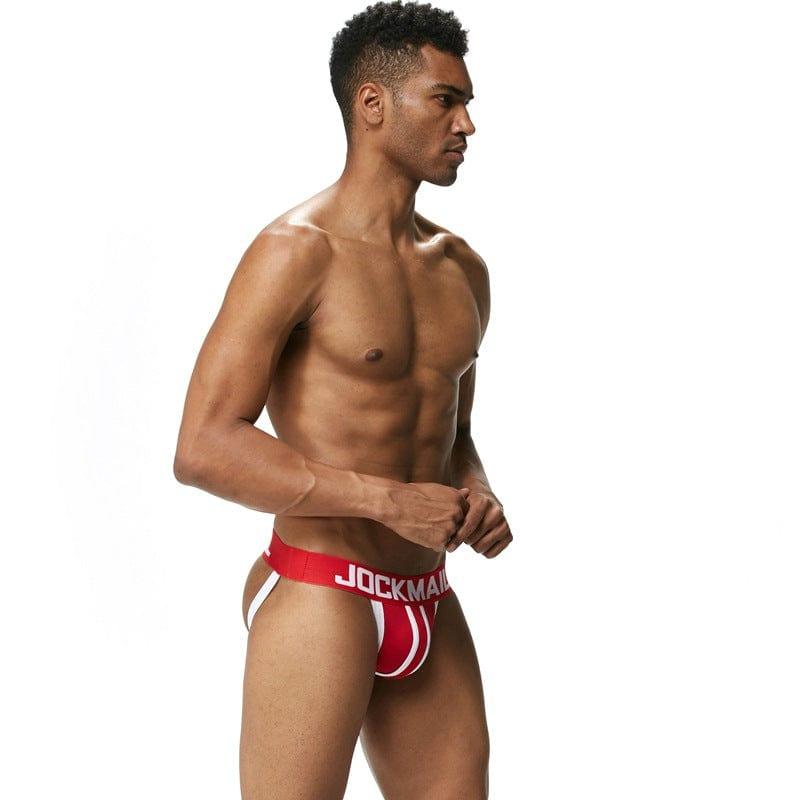 JOCKMAIL Speed Jockstrap men's butt-lift design jockstrap in Red, right side view