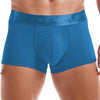 JOCKMAIL Vibrant Mesh Boxers men's breathable mesh underwear in blue, front view
