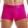 JOCKMAIL Vibrant Mesh Boxers men's breathable mesh underwear in rose red, front view