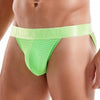 JOCKMAIL Vibrant Mesh Jockstrap men's breathable design jockstrap in Green, detail view