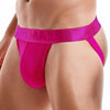 JOCKMAIL Vibrant Mesh Jockstrap men's breathable design jockstrap in Rose Red, detail view