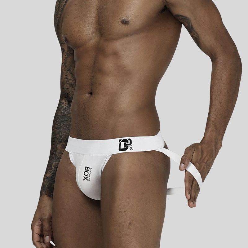 ORLVS Own It Jockstrap men's breathable design jockstrap in White, front view