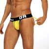 ORLVS Urban Conqueror Mesh Jockstrap men's breathable design jockstrap in Yellow, left side view