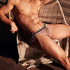 ORLVS Want-to-Play Briefs men's breathable design briefs in pink, front view