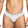 ORLVS Want-to-Play Briefs men's breathable design briefs in white, front view