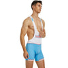Left-side view of TAUWELL Fitness Bodysuit with Comfort Fit feature in 9706 Blue.
