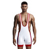 Front view of TAUWELL Fitness Bodysuit with Comfort Fit feature in White.
